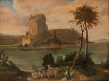 Landscape from Brittany, 1838-1848. Creator: Aleksander Titz
