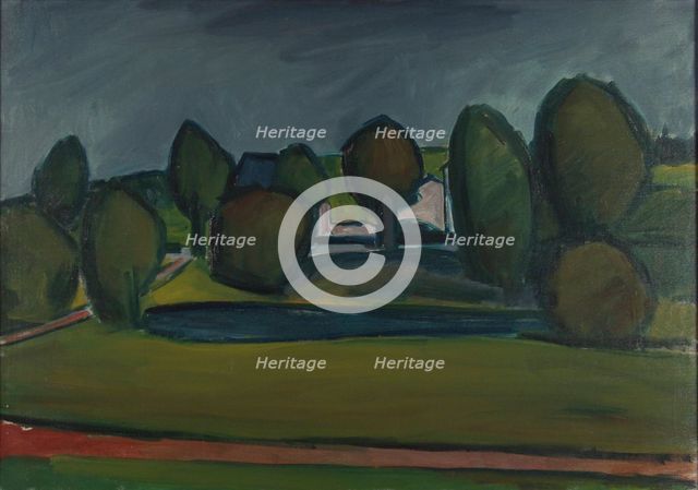 Landscape from Denmark, 1914-1923. Creator: William Lonnberg.