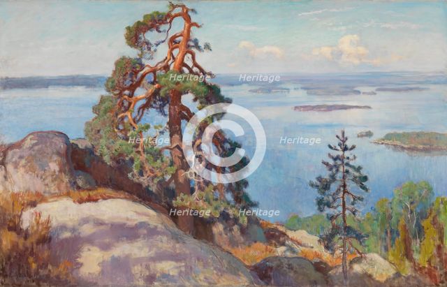 Landscape from Koli, 1928. Creator: Eero Jarnefelt.