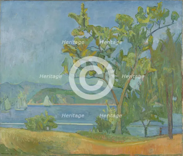 Landscape from Holmsbu, 1911. Creator: Oluf Wold-Torne.