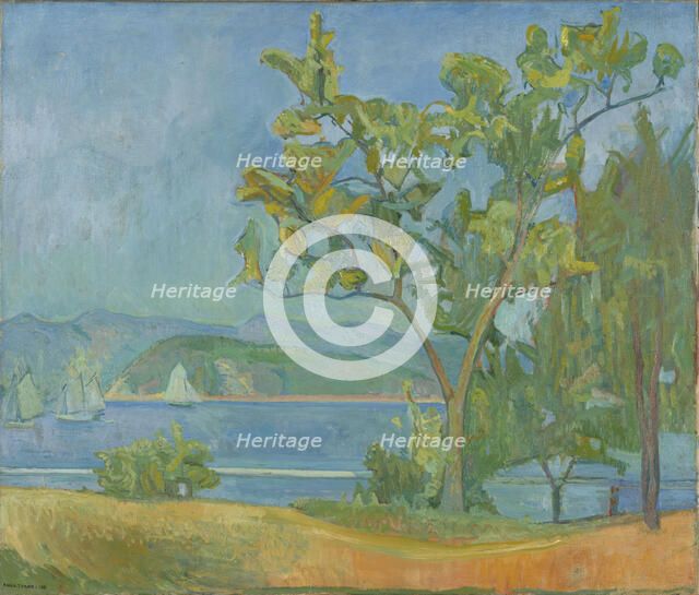 Landscape from Holmsbu, 1911. Creator: Oluf Wold-Torne.