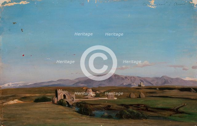 Landscape from Italy, Study, 1835-1853. Creator: Nils Jakob Blommer.