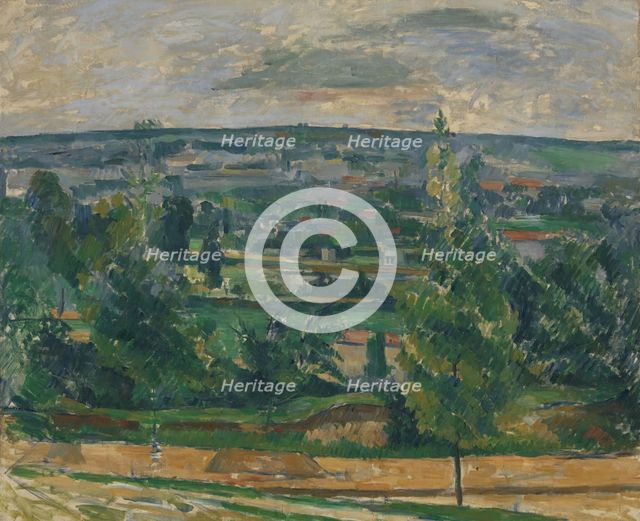 Landscape from Jas de Bouffan, c1879. Creator: Paul Cezanne.