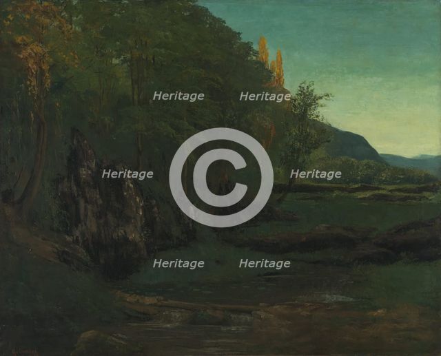 Landscape from Jura, 1868. Creator: Gustave Courbet.