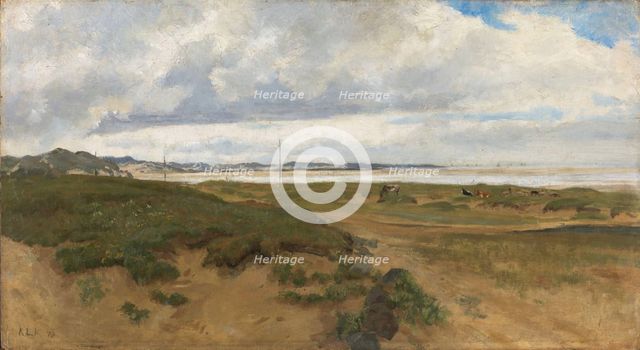 Landscape from Ogna at Jaeren, 1878. Creator: Kitty Lange Kielland.