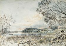 Landscape from Louhisaari, Study, 1823-1825. Creator: Gustaf Wilhelm Finnberg