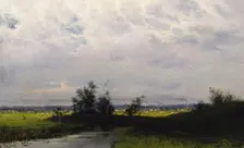 Landscape from lowlands near Haarlem, 1881. Creator: Thorsten Waenerberg