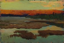Landscape from Lapland, Summer Night, 1898. Creator: Gabriel Engberg