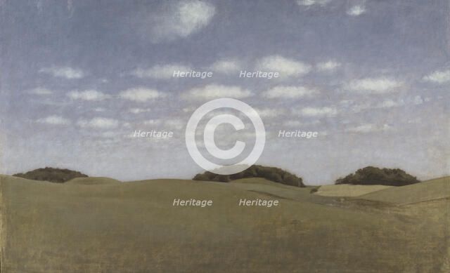 Landscape, From Lejre, 1905. Creator: Vilhelm Hammershoi.