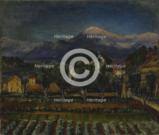 Landscape from Southern France, c1910s-1940s. Creator: Meri Genetz.