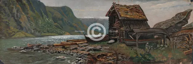 Landscape from Sogn, 1832. Creator: Knud Baade.