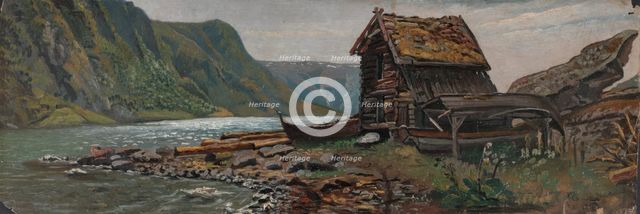 Landscape from Sogn, 1832. Creator: Knud Baade.