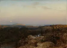 Landscape from Savo, 1868. Creator: Berndt Lindholm