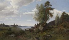 Landscape from Savo, 1882. Creator: Fridolf Weurlander