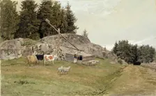 Landscape from Sandefjord, 1884. Creator: Hans Gude