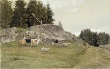 Landscape from Sandefjord, 1884. Creator: Hans Gude