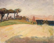 Landscape from Skane, 1918. Creator: Thorvald Erichsen