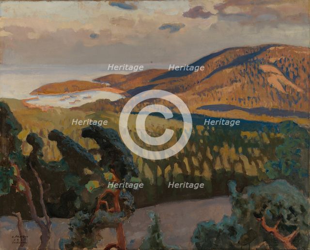Landscape from Suursaari, 1925. Creator: Oskari Paatela.