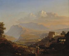 Landscape from Subiaco, 1844. Creator: Robert Wilhelm Ekman