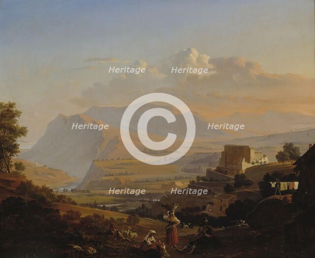 Landscape from Subiaco, 1844. Creator: Robert Wilhelm Ekman.