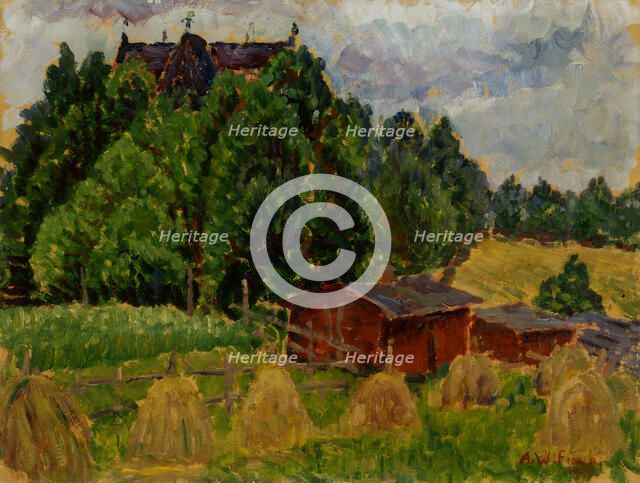 Landscape from Padasjoki, 1917. Creator: Alfred William Finch.