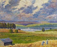 Landscape from Padasjoki, 1918. Creator: Alfred William Finch