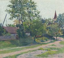 Landscape from Petrzalka, around 1911. Creator: Gustav Mally