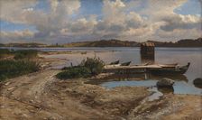 Landscape from Prien, 1870. Creator: Hjalmar Munsterhjelm