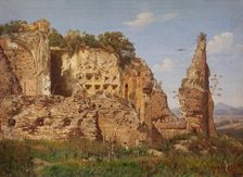 Landscape from Rome, Villa dei Quintili near Via Appia, 1870. Creator: Harald Jerichau