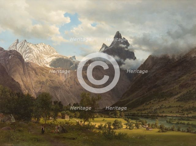 Landscape from Romsdalen, 1858. Creator: J. F. Eckersberg.