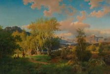 Landscape from Ringerike, 1850. Creator: Hans Gude