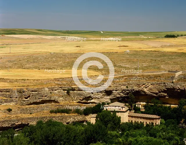 Landscape from the Alcazar, Segovia, Castile and Leon, Spain (2003). Creator: LTL.