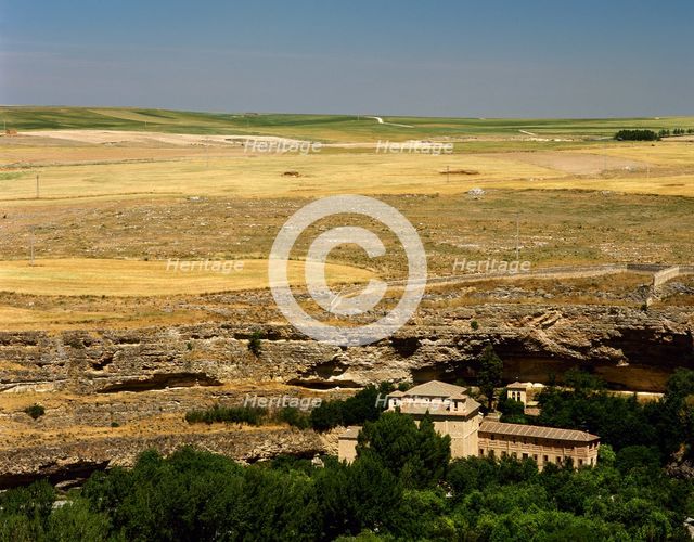 Landscape from the Alcazar, Segovia, Castile and Leon, Spain (2003). Creator: LTL.