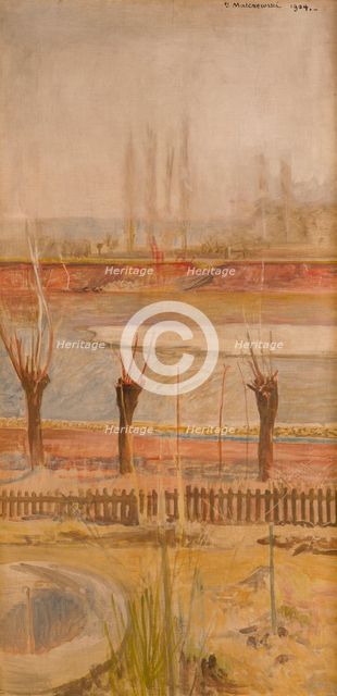 Landscape from the Banks of the Vistula, 1904. Creator: Jacek Malczewski.