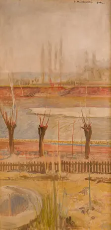 Landscape from the Banks of the Vistula, 1904. Creator: Jacek Malczewski