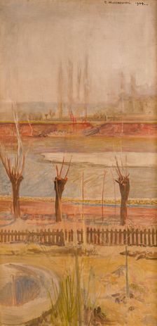Landscape from the Banks of the Vistula, 1904. Creator: Jacek Malczewski
