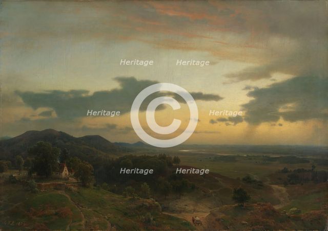 Landscape from the Rhine, 1859. Creator: Karl Friedrich Lessing.