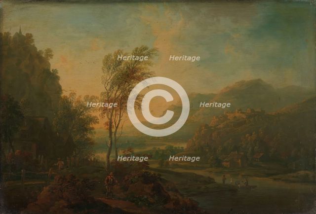 Landscape from the Rhine region, 18th century. Creator: Christian Georg Schüz I.
