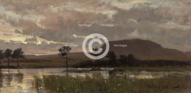 Landscape from the Surroundings of Göteborg, 1873. Creator: Berndt Lindholm.