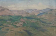 Landscape from the Sabine Mountains, 1926. Creator: Werner von Hausen