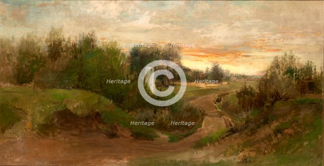 Landscape from the Vincity of Czarnokozince, c1883. Creator: Adam Chmielowski.