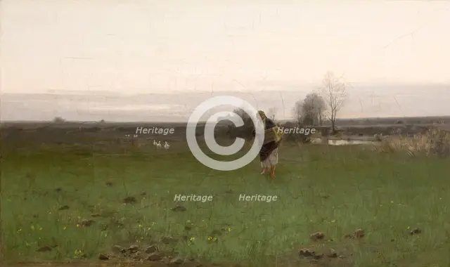 Landscape from the Vincity of Krakow, 1886. Creator: Roman Kochanowski.
