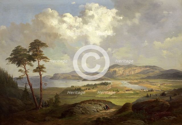 Landscape from Tröndelagen, 1861. Creator: Charles XV, King of Sweden.