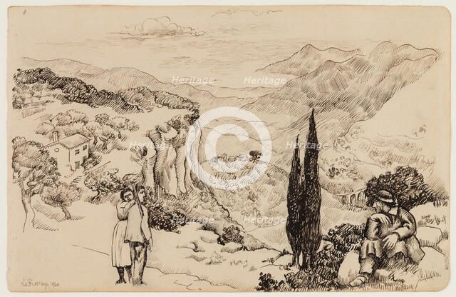 Landscape, Grasse, c1920s. Creator: Roger de la Fresnaye.