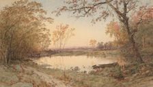 Landscape (Hastings-on-Hudson), 1888. Creator: Jasper F. Cropsey (American, 1823-1900)
