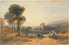 Landscape, Italy, 1872. Creator: William Leighton Leitch (British, 1804-1883)