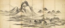 Landscape in Mi Style, 18th century. Creator: Yosa Buson