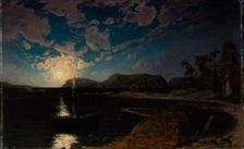 Landscape in Moonlight, 1878. Creator: Fanny Churberg