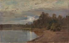 Landscape in Moonlight, 1914. Creator: Elias Muukka