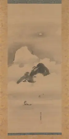 Landscape in Moonlight, after 1662. Creator: Kanô Tan'yû